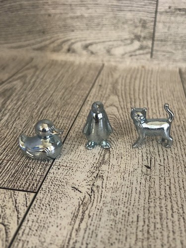 Monopoly Penguin, Cat And Duck Game Token Movers Set of 3 New Replacements - Picture 1 of 4