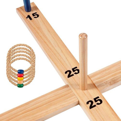 Classic Ring Toss Game Outdoor Garden Yard Lawn Fun Sports Kids Family w/ Case - Picture 4 of 5