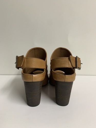 Trask Miriam Stacked Soft Leather Heel Sandals Brown Sz 7 1/2 Made In Brazil - Picture 5 of 12