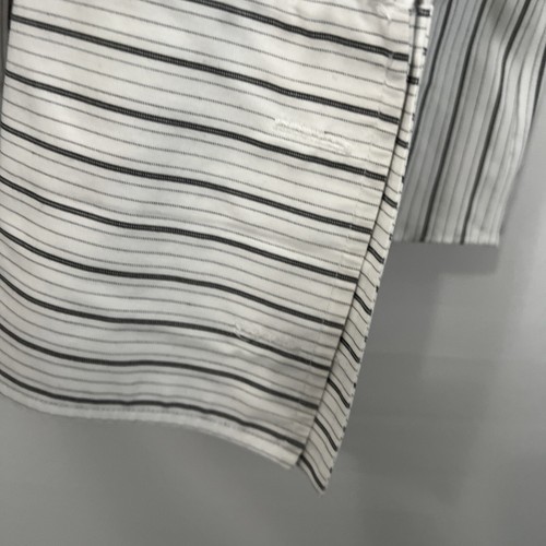 Brooks Brothers Men's Dress Shirt 18 / 36 Long Sleeve Black White Stripe French - Picture 7 of 10