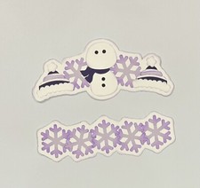 Winter Scrapbook Accessories Border Handmade Paper Pierced Die Cut