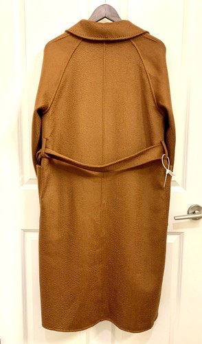 Classic Robe Belted Coat Outwear 80% Cashmere 20% Wool New L - Picture 8 of 8
