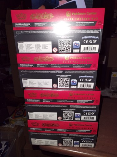 Lot Of 4 Scarlet & Violet Base Set Pokemon Center Exclusive Elite Trainer Boxes - Picture 15 of 17