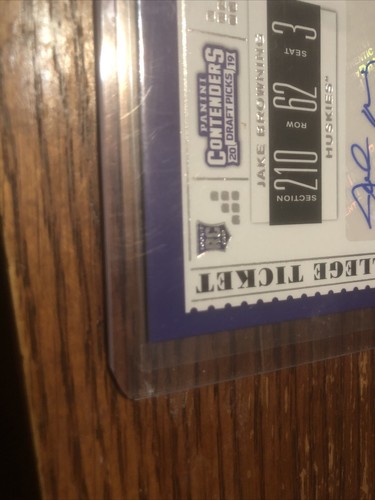 🔥🔥2019 Panini Contenders Draft Picks #279 Jake Browning AUTO Rookie RC🔥📈 - Picture 4 of 6