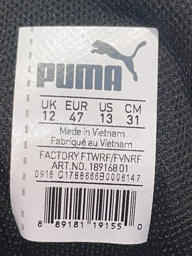 Puma Grip Sport Tech Black Spikeless Golf Shoes Sneaker 18916801 Men’s Size 12 - Picture 24 of 24