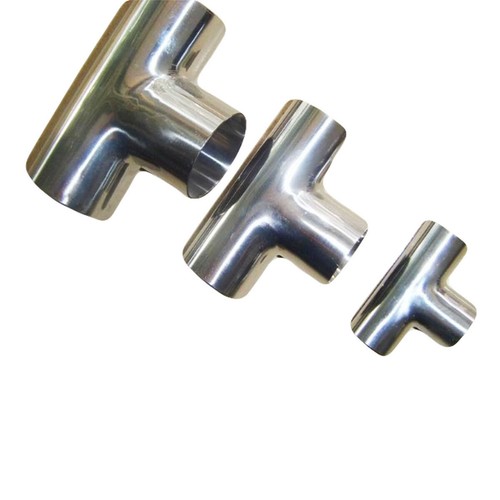 Sanitary Tee Pipe Fittings with Weld Ends Stainless Steel 304 (3/4 ~ 4 inch) - Picture 4 of 6