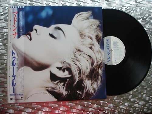 Madonna ~ True Blue ~ Vintage japanische Pressung mit OBI LP Vater - P-13310