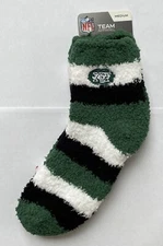 NFL New York Jets Fuzzy Socks Size Womens Medium 6-11