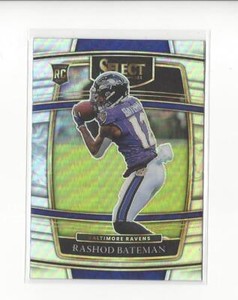 2021 Select Prizm Silver #55 Rashod Bateman RC Rookie Ravens