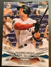 GIANCARLO STANTON-2018 TOPPS-SILVER SLUGGER AWARD INSERT⚾️ BASEBALL CARD-MARLINS