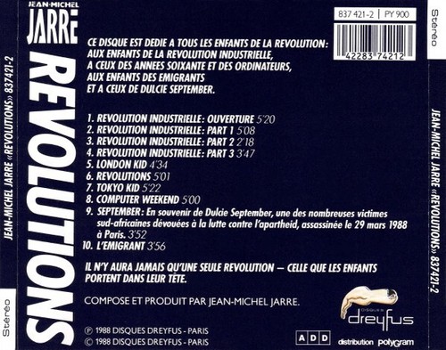 Jean-Michel Jarre - Revolutions (CD) Import - Picture 2 of 2