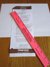 Wegmans Grocery SINGLE Recipe Card 2007 Grill...