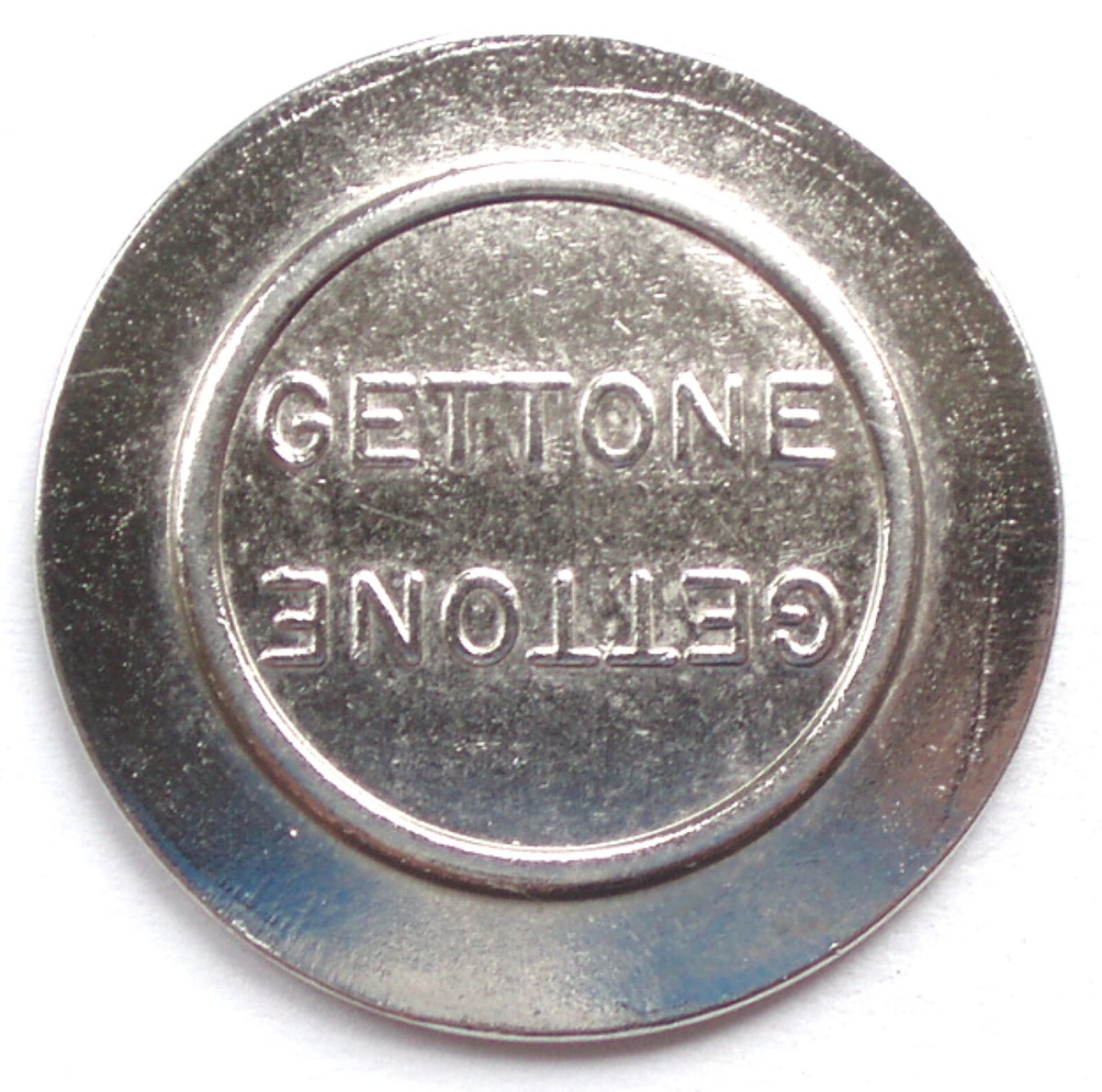 【you.gettomi】 Vintage Italian GETTONE Token 27.7mm 5.7g Nickel Plated