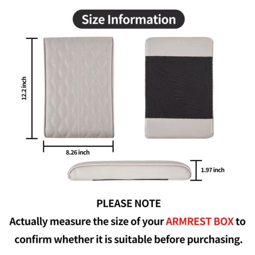 Car Accessories Armrest Box Pad Cover Auto Center Console Cushion Protector Mat - Foto 2 di 11