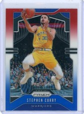 2019-20 Prizm Red White & Blue STEPHEN CURRY No. 98!