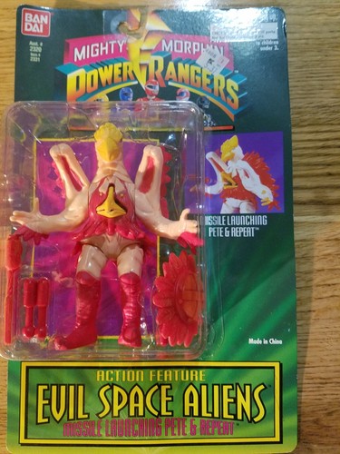 Mighty Morphin Power Rangers Evil Space Aliens Missile Lancement Pete Repeat TY - Photo 2/9