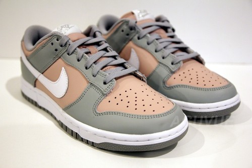 2021 DM8329-600 Brand New Nike Womens DUNK LOW SOFT GREY PINK W US 6.5 OG Box - Picture 6 of 12