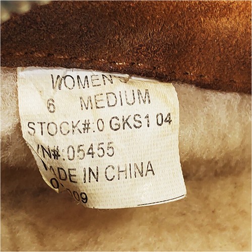 L.L. Bean Comfort Shoes 6 Womens Brown Suede Shearling Wool Round Toe Flat Solid - Picture 5 of 8