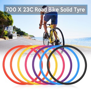 Bike Solid Tire 700x23C Road Bike Bicycle Cycling Riding Tubeless Tyre L6F2