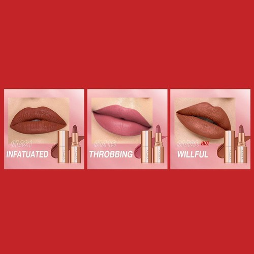 O.TWO.O Matte Lipstick Wasserdicht nude lippenstift Klas Wisch-freies U8U4 L7C8 - Picture 6 of 14