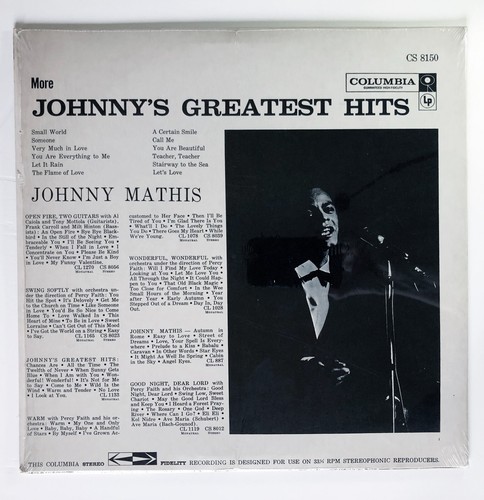 Johnny Mathis LP Record, More Johnny’s Greatest Hits, NM/NM, 1970s Reissue - Picture 2 of 4