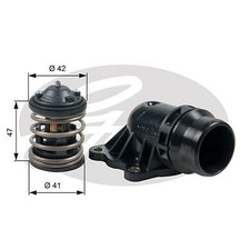 GATES TH47487K2 Thermostat, coolant for BMW