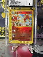 Rapidash 62/165 Reverse Holo 2002 Pokemon Expedition CGC 9 E-Reader