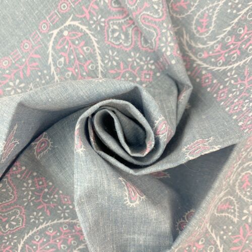 Bufanda Bandana Vintage 14193 Wamcraft Western Floral Rosa Cambray 22" x 22" - Imagen 7 de 7