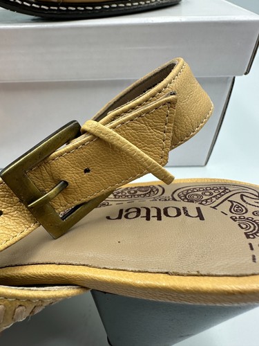 Hotter Azteken Sandalen Absatz braun Leder Damen Größe 5 UK 38 EU Urlaub Sommer - Bild 2 von 13
