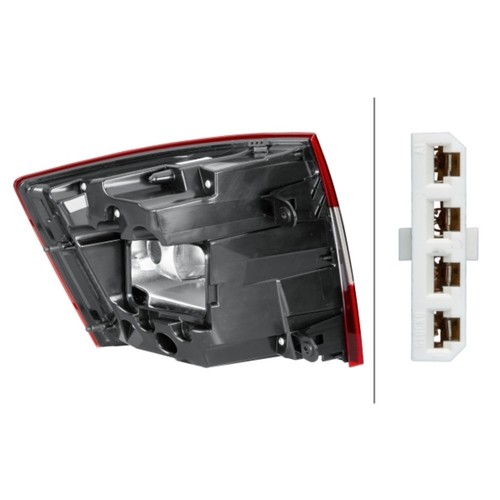 HELLA Heckleuchte Rücklicht Rückleuchte Rechts 9EL 354 848-041 - Bild 2 von 4