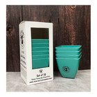 10 x Turquoise Set Eco Plant Pots Gardening Garden Gift Grow Your Own Propagator