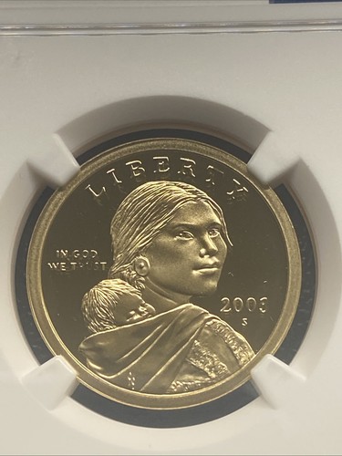 2003 S Sacagawea Proof $1 Coin NGC PF 69 UCAM ~ Made in the USA Label - Picture 2 of 3