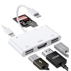 Lightning to HDMI Adapter with USB Camera and Charging Port, SD Card 6 in1
