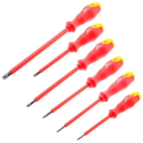 Elektriker Schraubendreher Kreuz Schlitz PZ PH Kreuzschlitz Schraubenzieher Satz - Bild 3 von 4