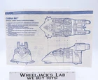 Cobra Rat 1991 ORIGINAL Instructions Blueprints G.I. Joe Hasbro Action Figure