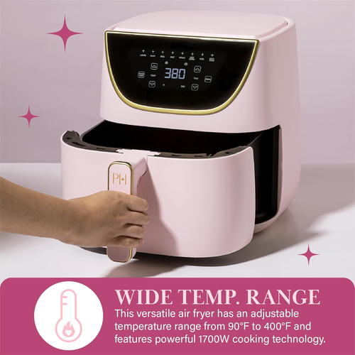 Air Fryer, Large 6-Quart Capacity, Nonstick Made without PFAS, Touchscreen Displ - Picture 7 of 8