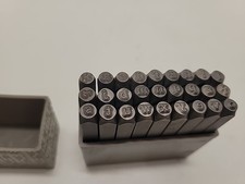 Metal Engraving Stamps New Typewriter Style Impress Art 2-1/4" Letters