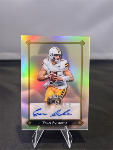 2025 Leaf Metal '91 Rc Auto Evan Svoboda Wyoming Cowboys /25 - Bild 1 von 2