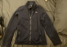 NWOT Patagonia Youth XL Better Sweater Full-Zip Fleece Jacket Grey Navy Blue