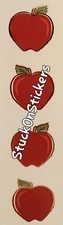 Mrs Grossman's APPLE red gold Reflections Stickers RARE Vintage 2009