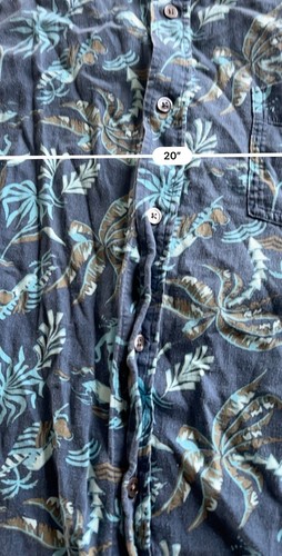 Rails Linen Blend Shirt Men’s L Surfer Palms Graphic Short Sleeve - Picture 3 of 7