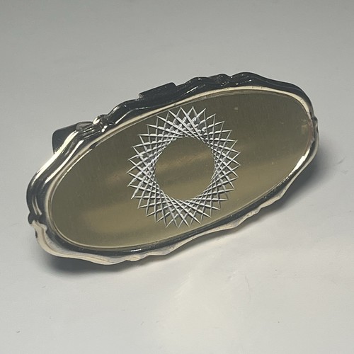 Cartera vintage tono dorado soporte lápiz labial de viaje con espejo - Imagen 2 de 6