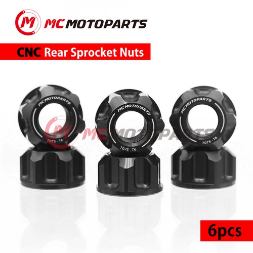 CNC SPOKE6 Rear Sprocket Nuts M8 For Speed Triple R 12-16 16 15 14 13 12 - Picture 2 of 10