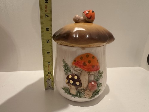"Frasco de 7,5"" Merry Mushroom Sears vintage con tapa *DEFECTO*" - Imagen 18 de 18