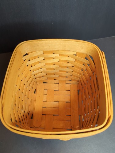 Longaberger 1997 Taschentuchkorb mit Deckel & Einlage - Korb #15831 - Bild 6 von 20