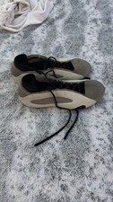 Mens Gray/Black Low Top Lace-Up Athletic Snea...