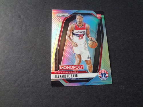 2024-25 Prizm Monopoly Alexandre Sarr Silver Rookie 86 RC Washington Wizards - Picture 1 of 2
