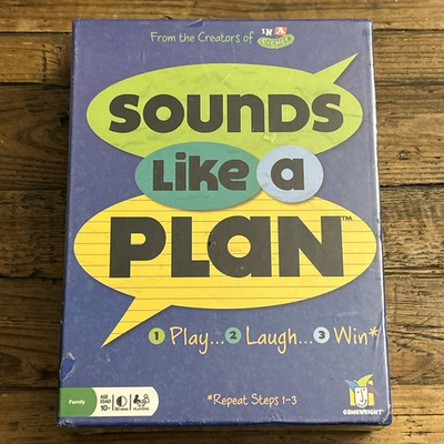 #ad NEW 2010 Sounds Like a Plan Family Board Game Play Laugh Win Rare OOP GameWright $23.95