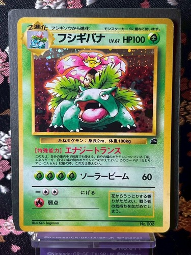 Venusaur 003 Intro Deck Promo Old Back Holo Japanese Pokemon Card [Near Mint--] - Picture 13 of 24