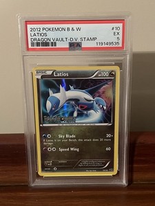 PSA 5 - LATIOS 10/20 STAMPED HOLO - Pokemon TCG Dragon Vault 2012